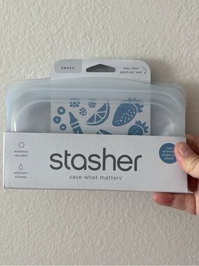 Stasher Platinum Silicone Snack Bag -#9